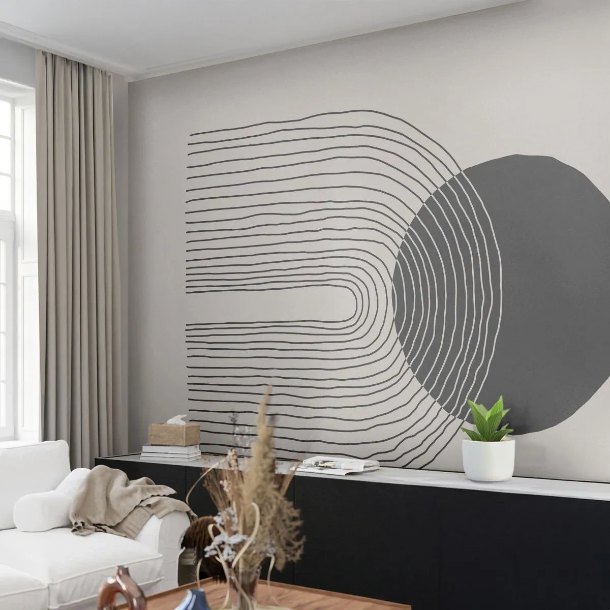 Fotomurali Premium Sand - Tremore e fiducia - Astrazione, Pezzo, Minimalismo - 400x280 cm