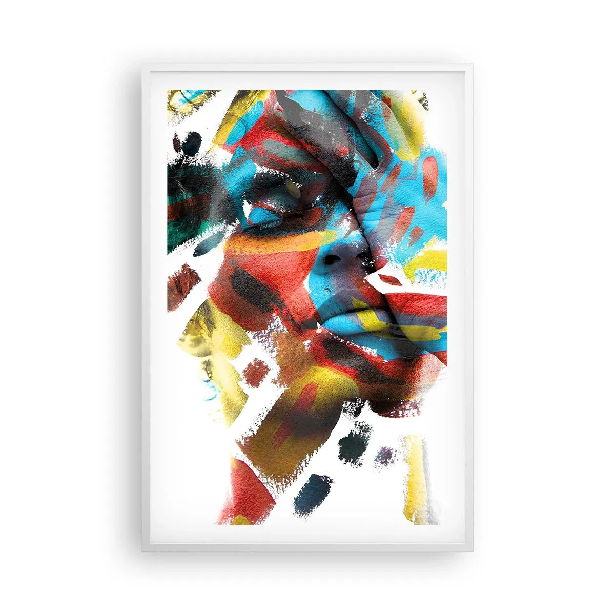 Poster in cornice bianca - Personalità colorata - 61x91 cm