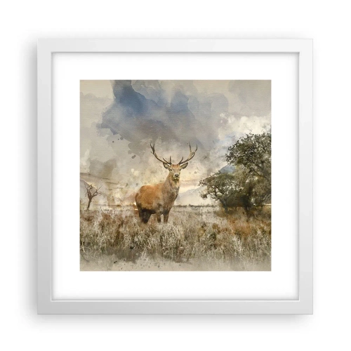 Poster in cornice bianca - Dignità - forza - maestosità - 30x30 cm