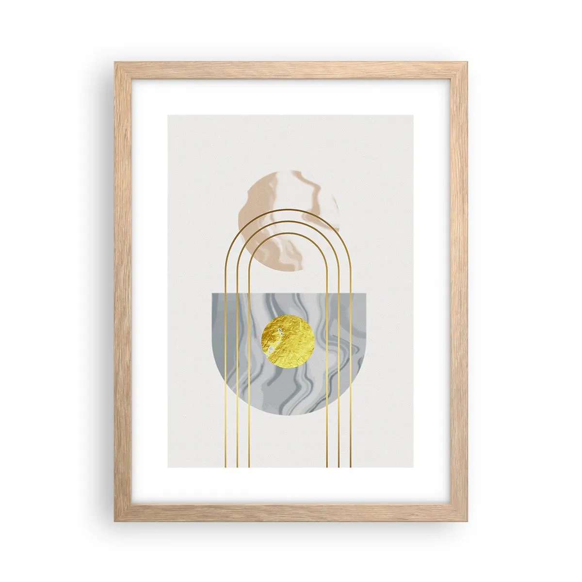 Poster in cornice rovere chiaro - Chiarezza e lucentezza - 30x40 cm