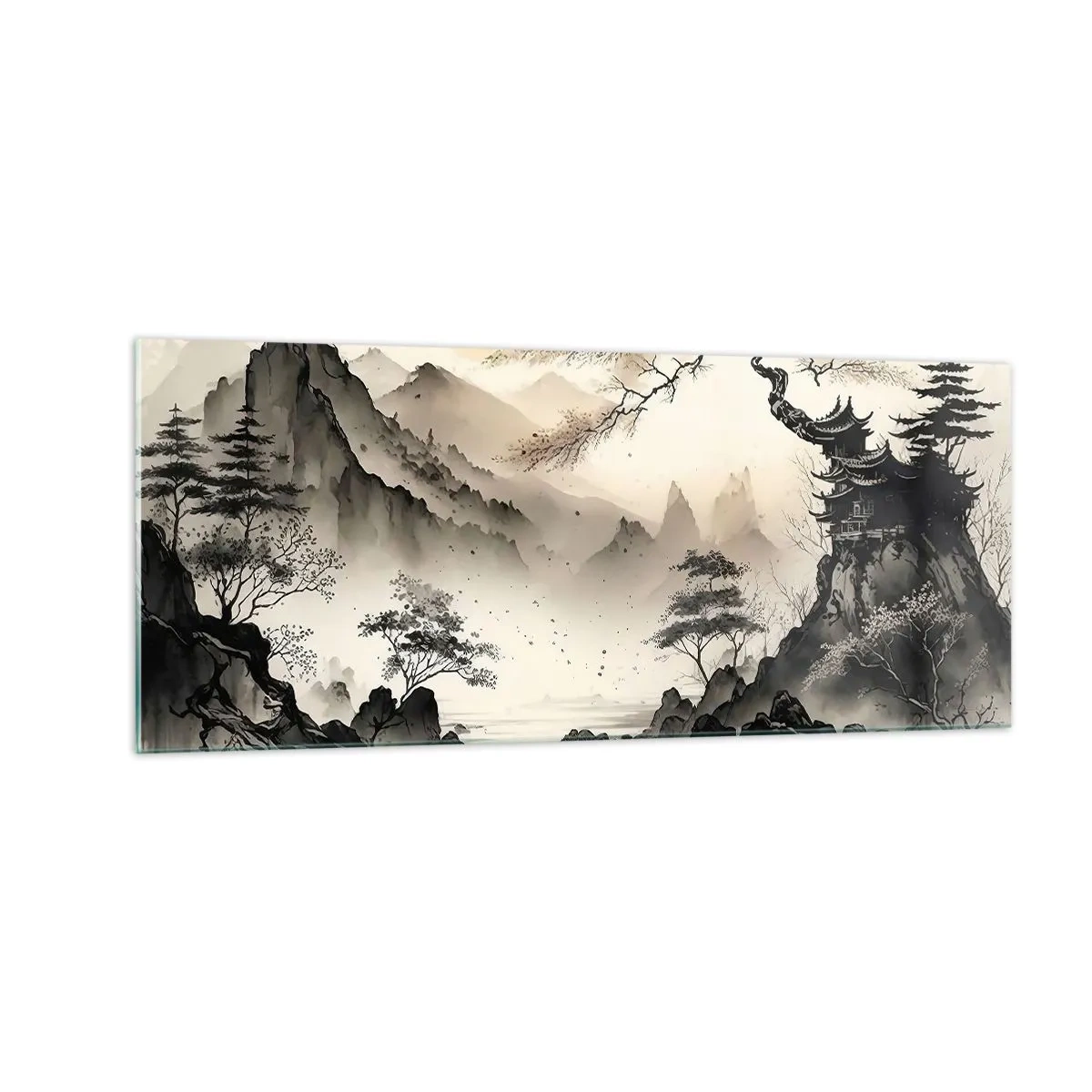 Quadro su vetro - Il fascino irripetibile dell'oriente - 100x40 cm