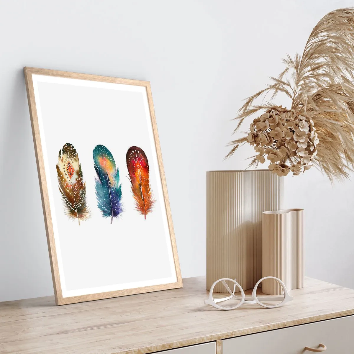 Poster in cornice rovere chiaro - Cerimonie, riti, misteri - 61x91 cm