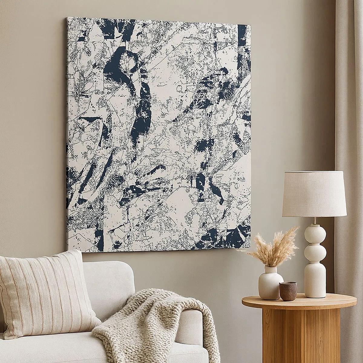 Quadro su tela - Stampe su Tela - La compenetrazione degli opposti - 30x30 cm