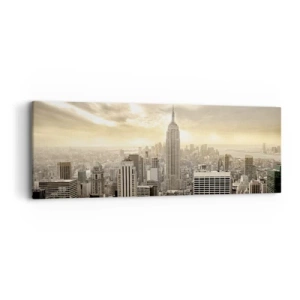 Quadro su tela - Stampe su Tela - New York in grigio - 90x30 cm