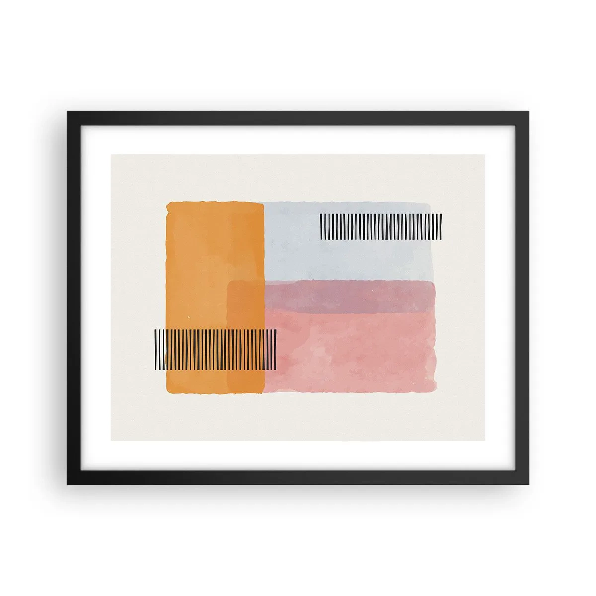 Poster in cornice nera - Da un angolo all'altro - 50x40 cm