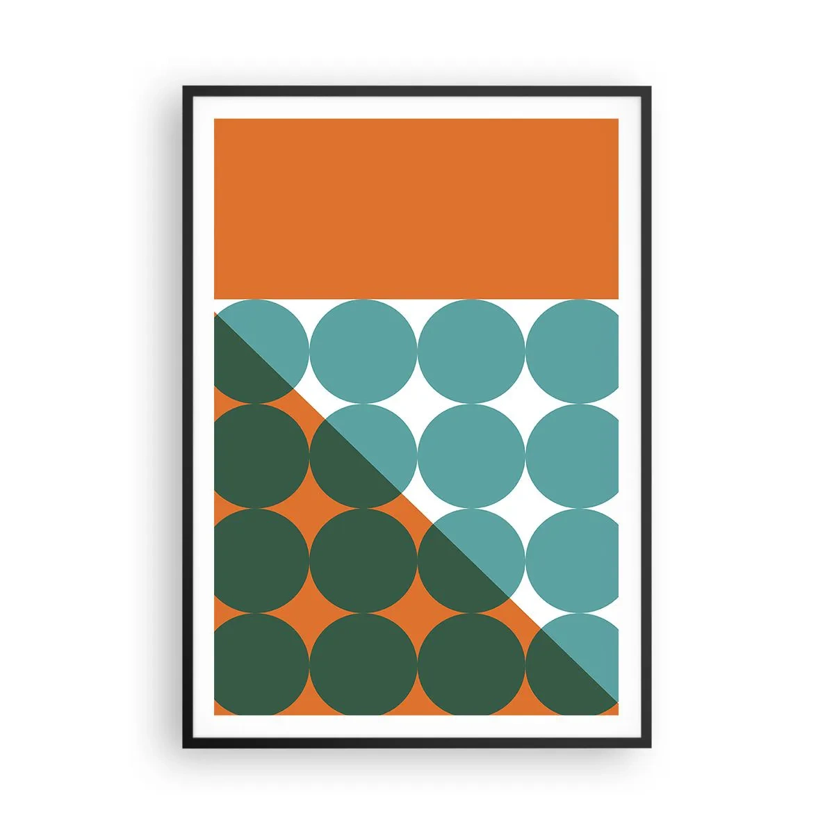 Poster in cornice nera - In alto obliquo - 70x100 cm