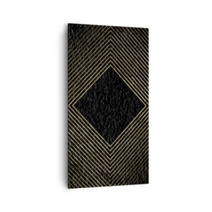 Quadro su tela - Stampe su Tela - Geometria in stile glamour - 55x100 cm