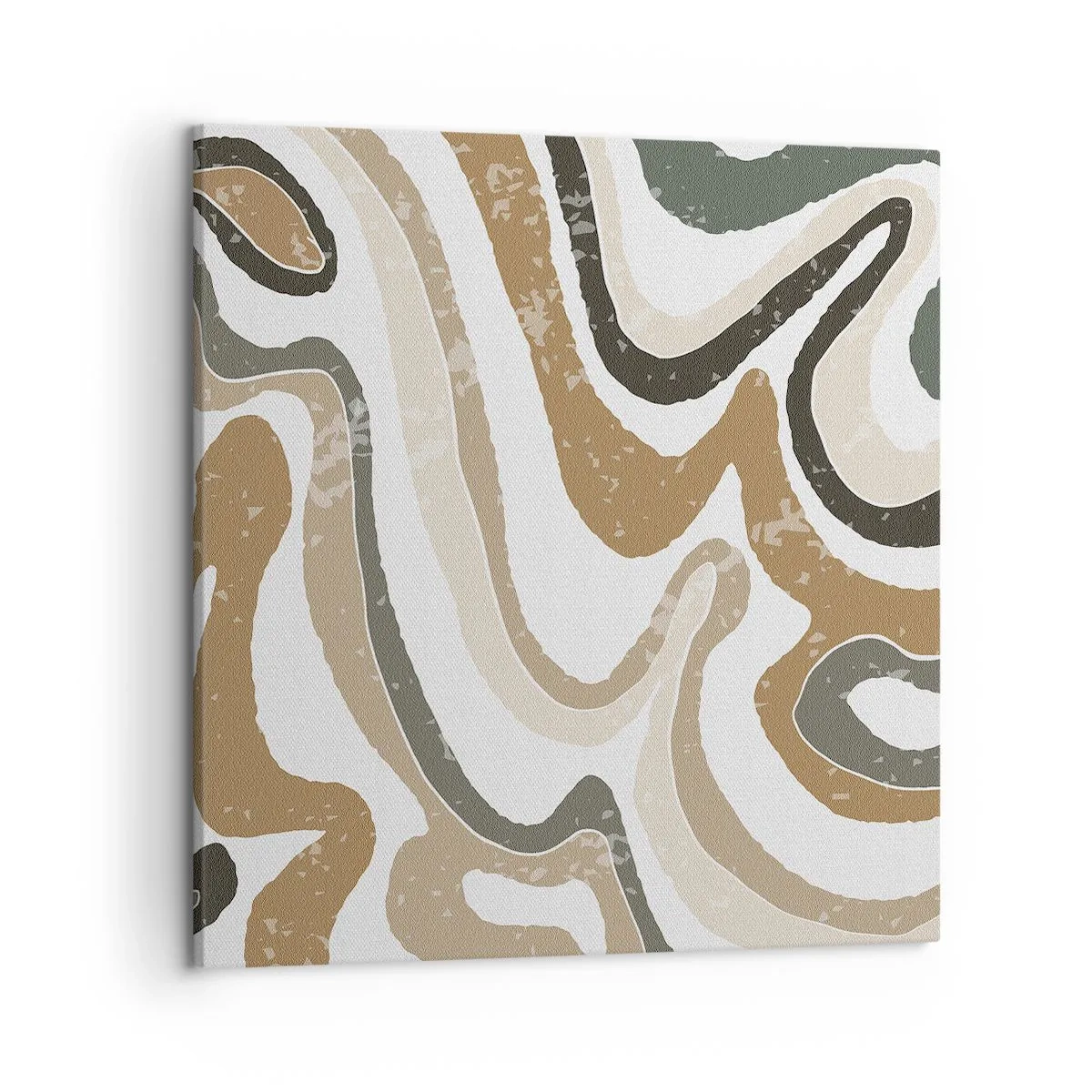 Quadro su tela - Stampe su Tela - I meandri dei colori della terra - 50x50 cm