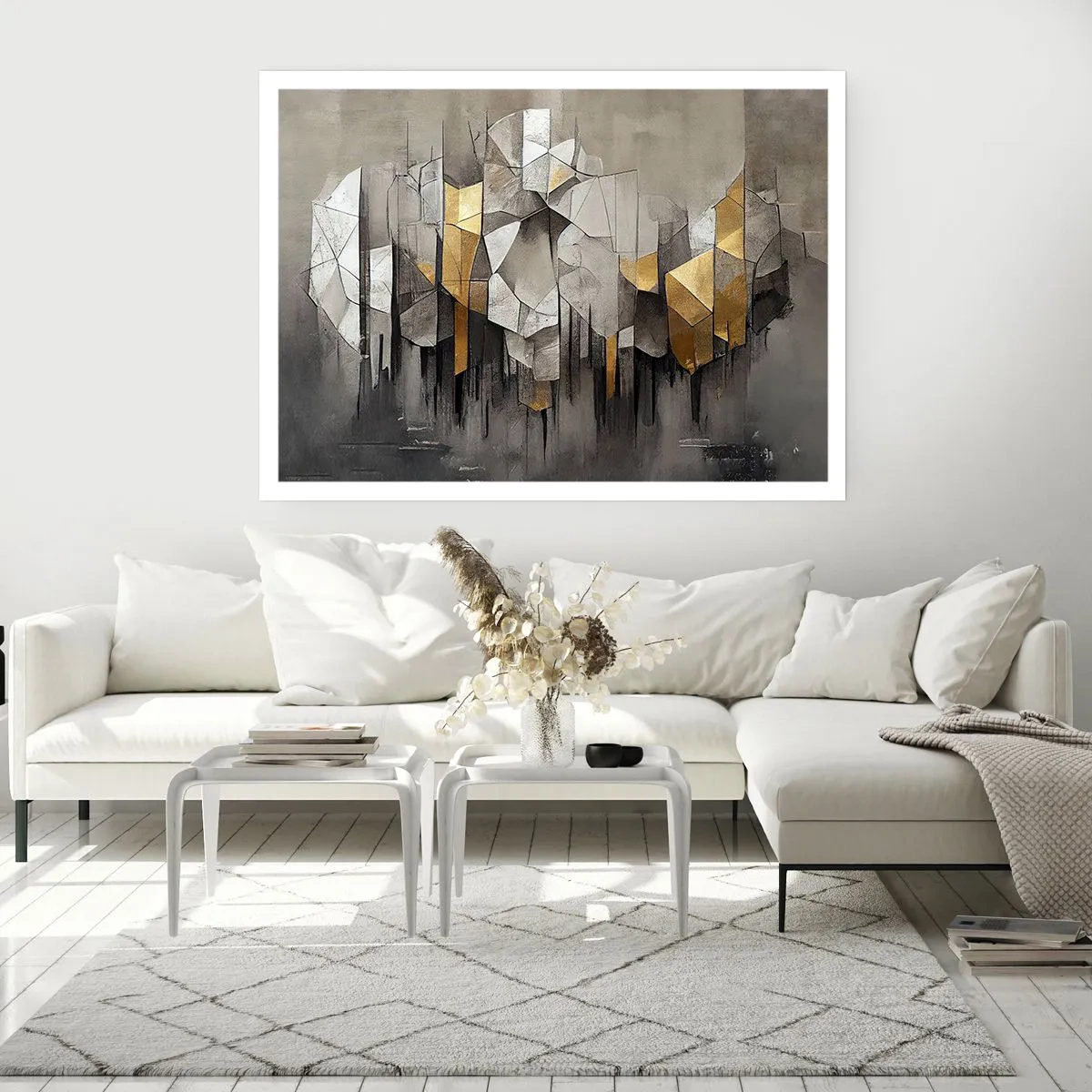Poster - Composizione di ghiaccio e luce - 91x61 cm