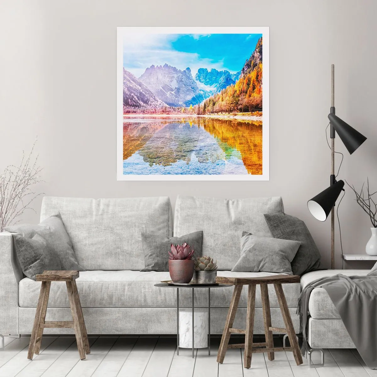Poster - E nei monti è già autunno - 50x50 cm