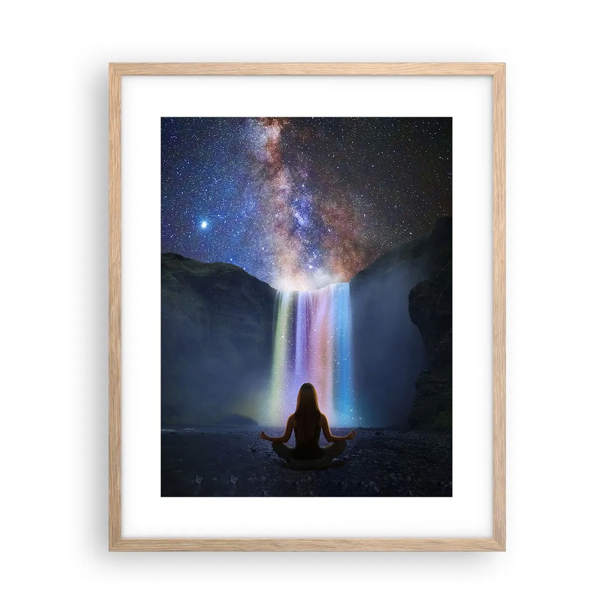 Poster in cornice rovere chiaro - Armonia assoluta - 40x50 cm