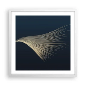 Poster in cornice bianca - Come un capello d'angelo - 50x50 cm