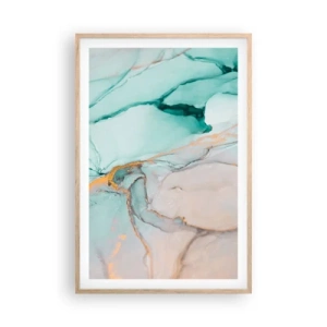 Poster in cornice rovere chiaro - Danza di forme e colori - 61x91 cm