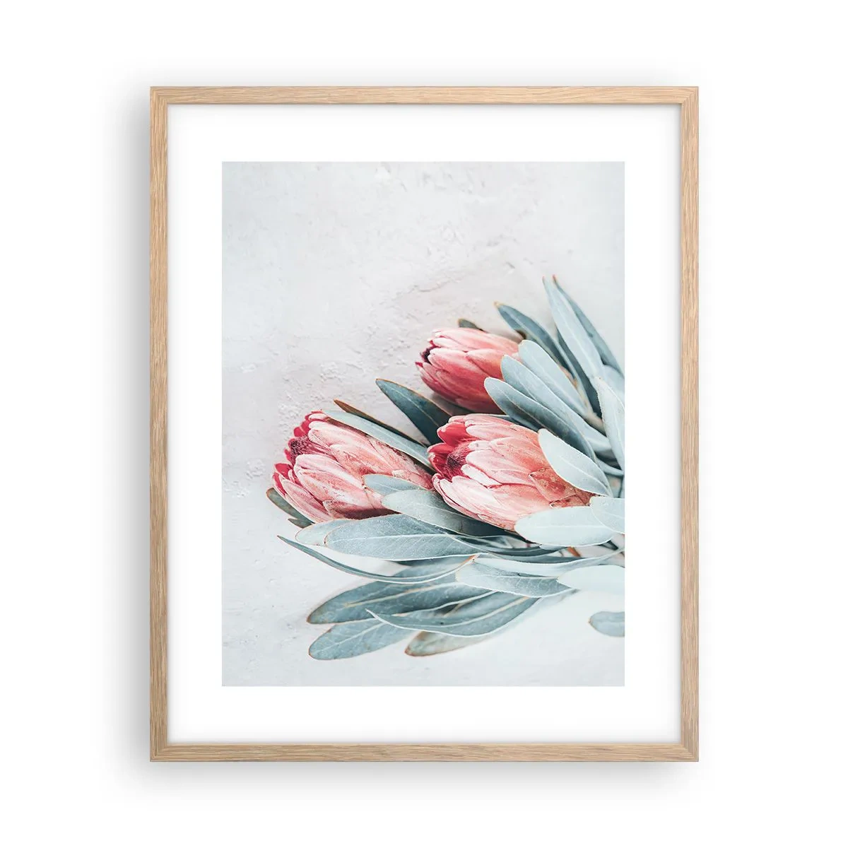 Poster in cornice rovere chiaro - Imbarazzati per la propria bellezza - 40x50 cm