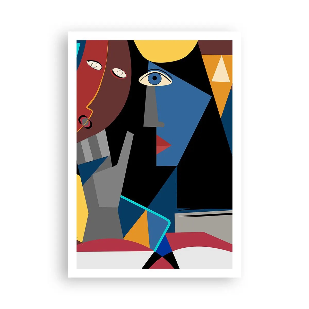 Poster - Dialogo di cubisti - 70x100 cm