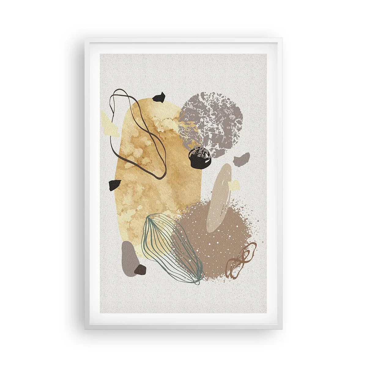 Poster in cornice bianca - Schizzologia applicata - 61x91 cm