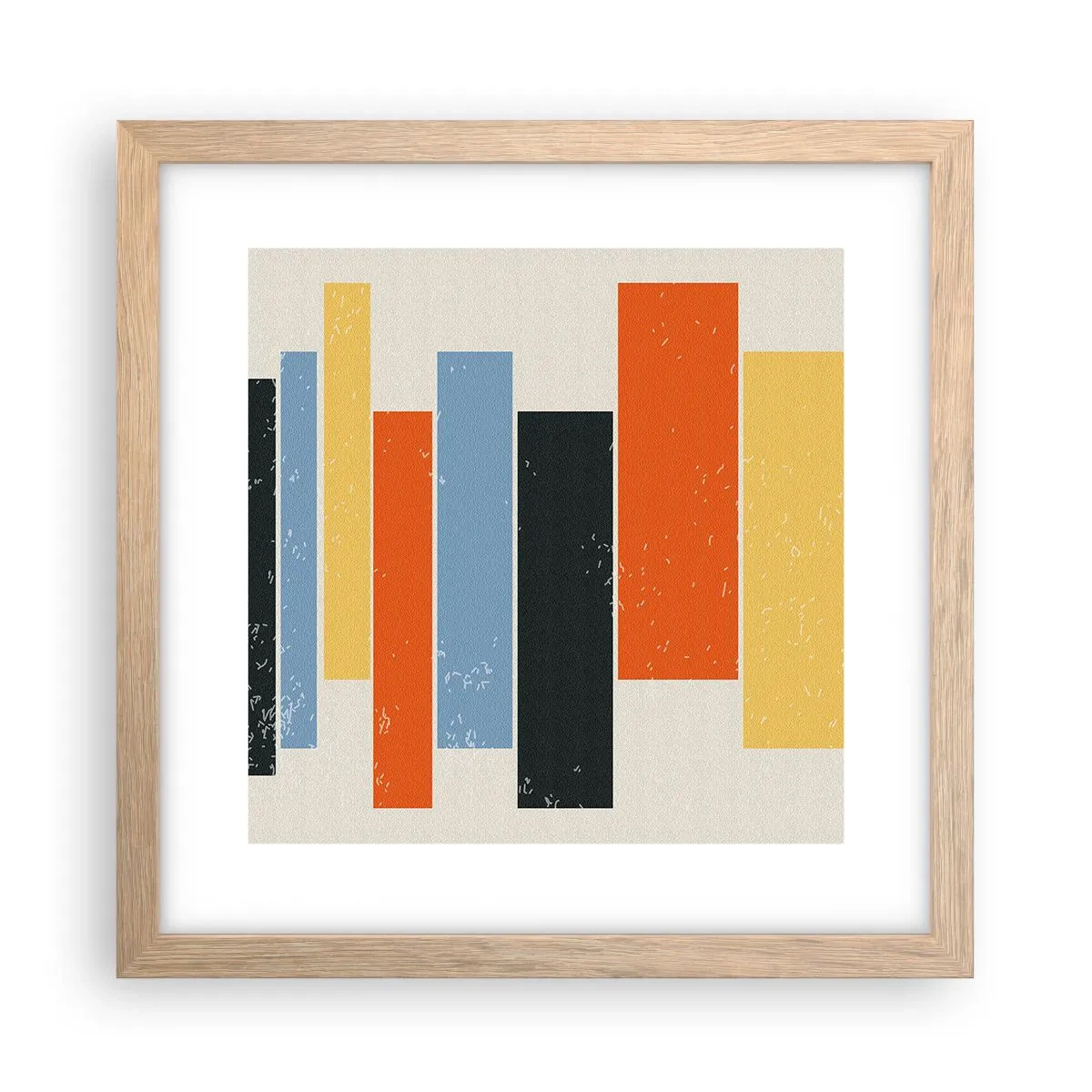 Poster in cornice rovere chiaro - Notazione musicale - 30x30 cm