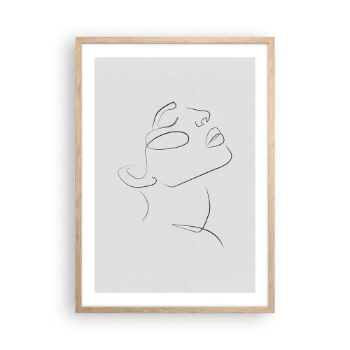 Poster in cornice rovere chiaro - I meandri dei sogni - 50x70 cm