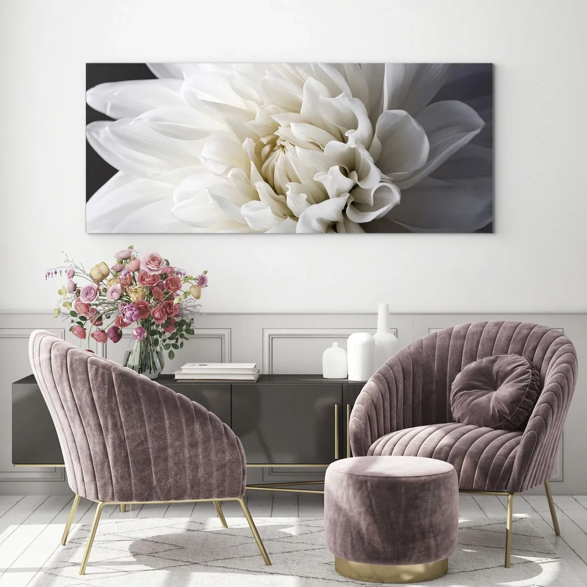 Quadro su vetro - Il mattino della sposa - 100x40 cm