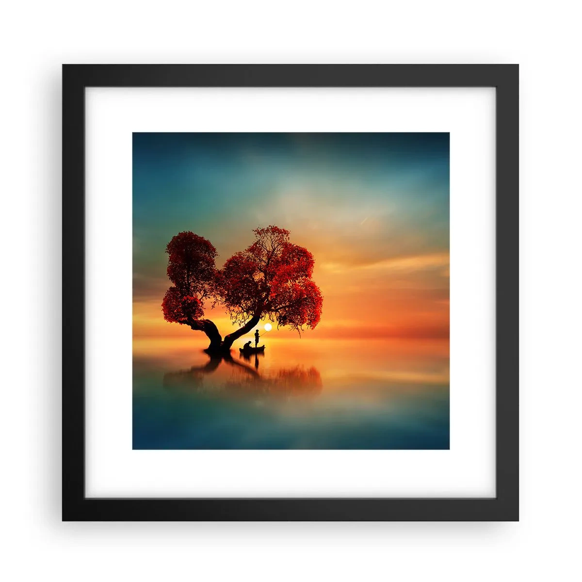 Poster in cornice nera - Gli esiliati e il silenzio fuori dal mondo - 30x30 cm