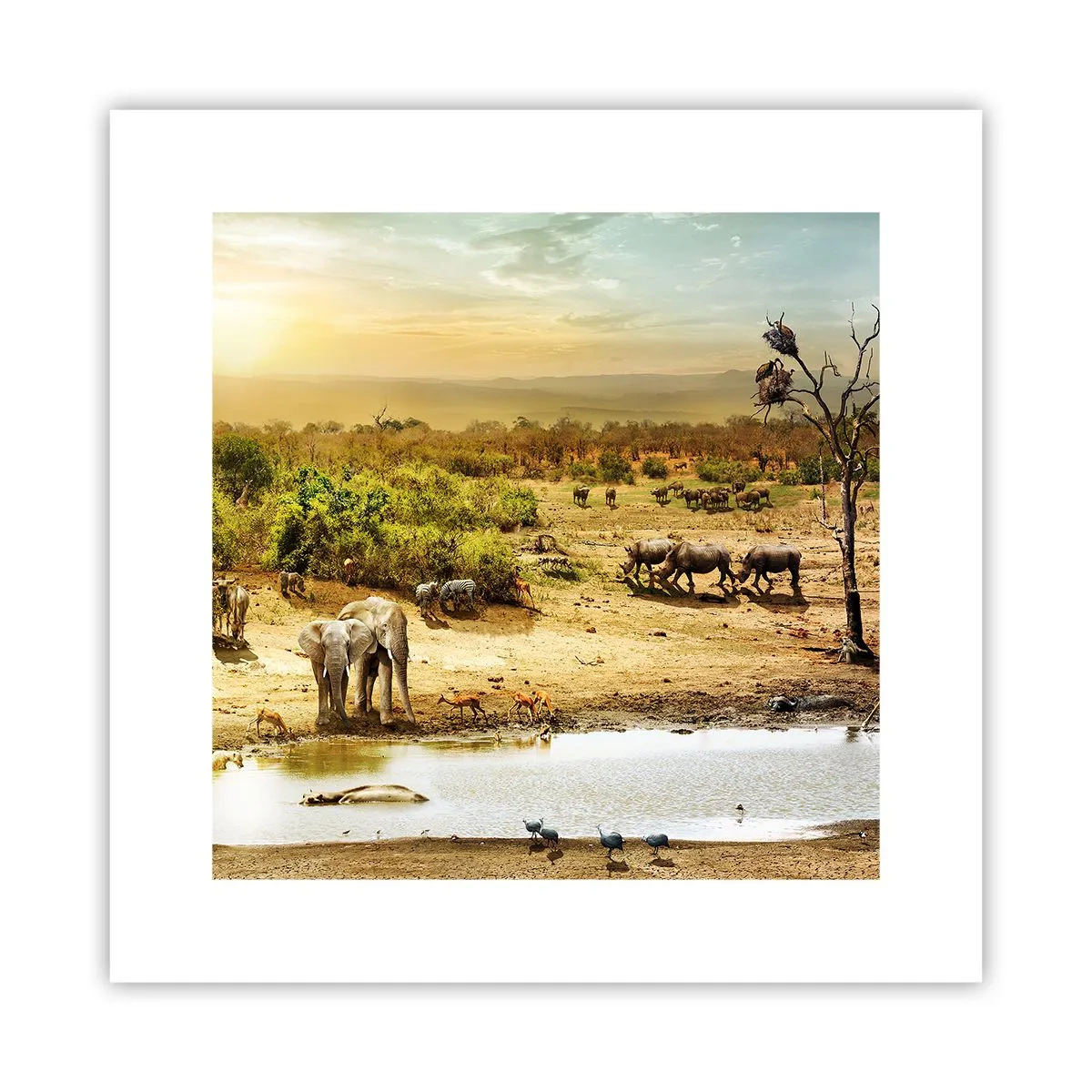 Poster - "Un fiume usciva da Eden…" - 30x30 cm