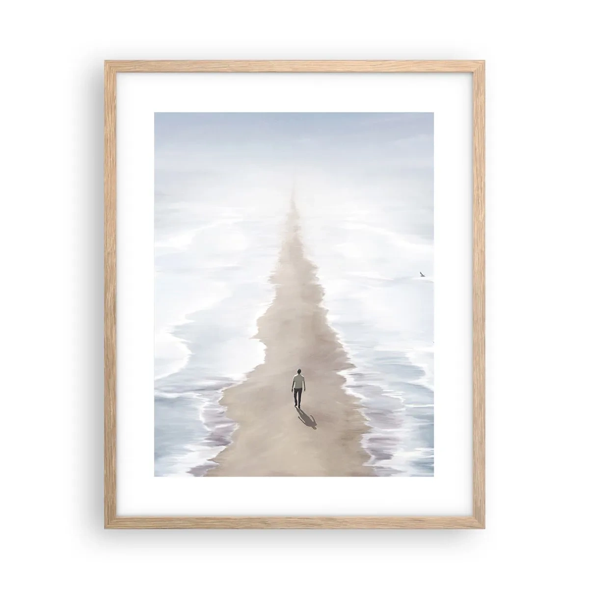 Poster in cornice rovere chiaro - Un futuro luminoso - 40x50 cm