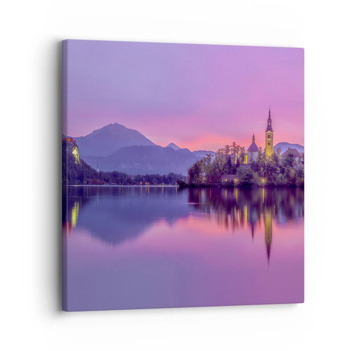Quadro su tela - Stampe su Tela - Isola favolosa al crepuscolo - 30x30 cm