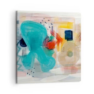 Quadro su tela - Stampe su Tela - Il gioco dei colori - 50x50 cm
