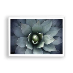 Poster in cornice bianca - Adesca e minaccia - 100x70 cm