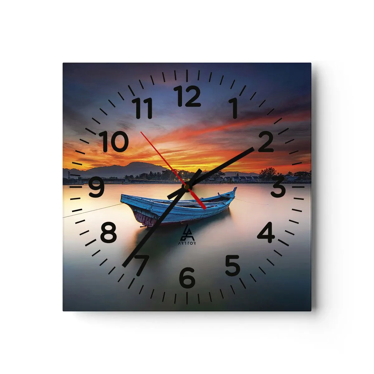 Orologio da parete - Orologio in Vetro - Viene una notte buona - 40x40 cm
