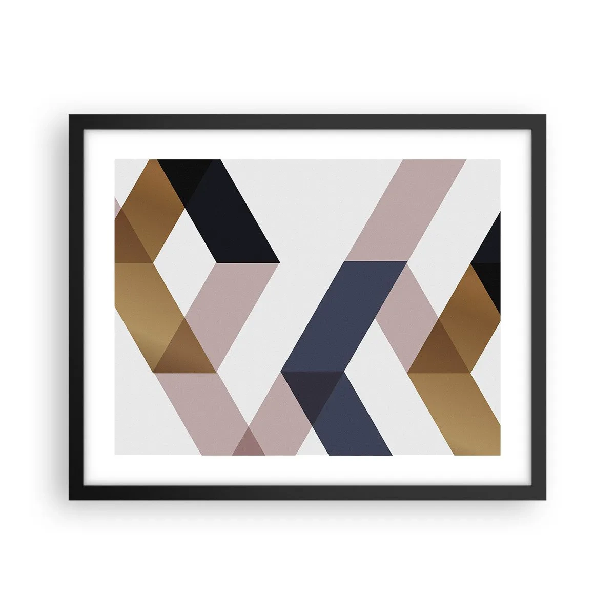 Poster in cornice nera - Piani e angoli - 50x40 cm