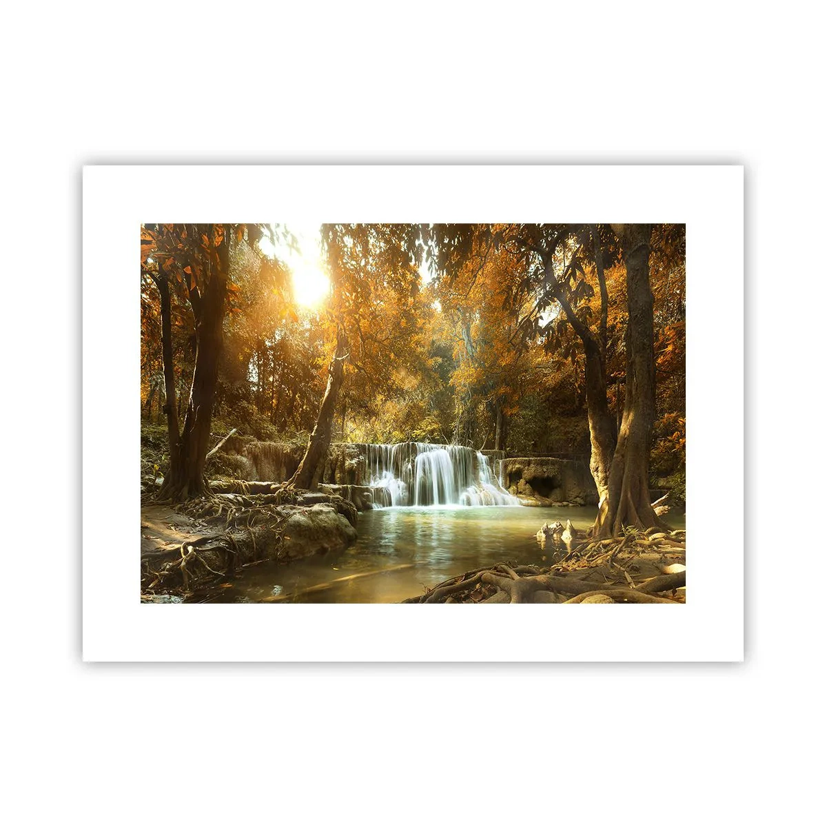 Poster - Cascata nel parco - 40x30 cm