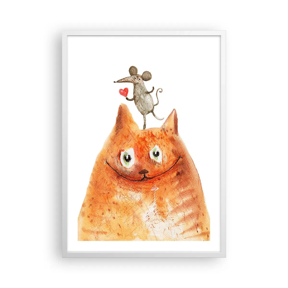 Poster in cornice bianca - I paradossi dell'amore - 50x70 cm