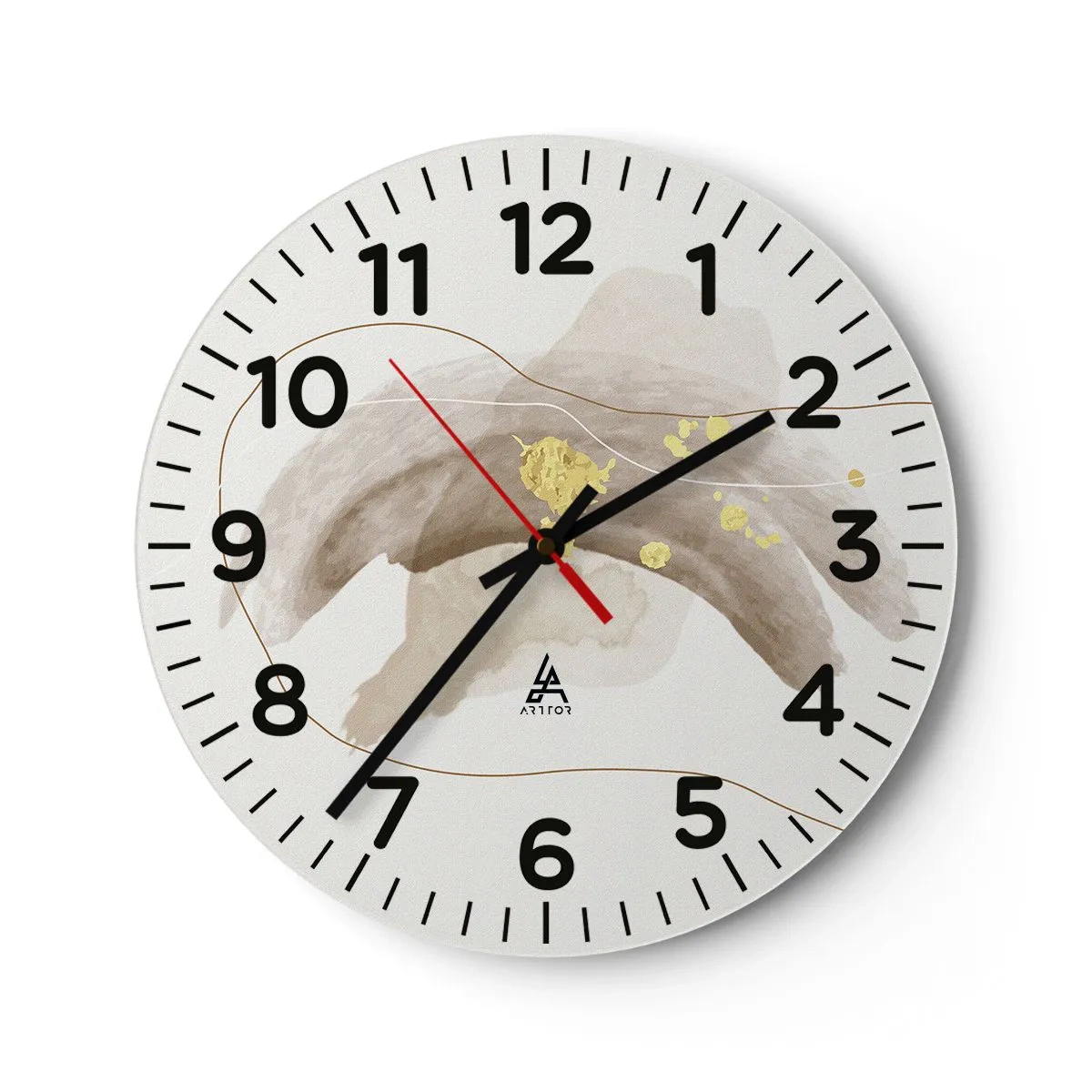 Orologio da parete - Orologio in Vetro - Incontro nello spazio - 40x40 cm