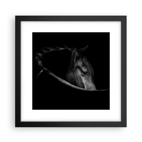 Poster in cornice nera - Il principe nero - 30x30 cm