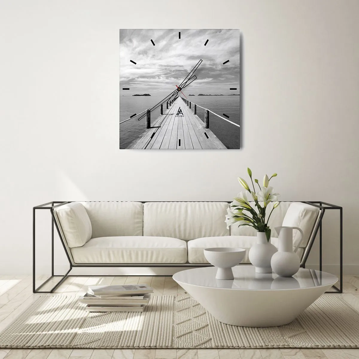 Orologio da parete - Orologio in Vetro - Forse un viaggio... - 30x30 cm