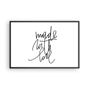 Poster in cornice nera - La migliore marca - 91x61 cm