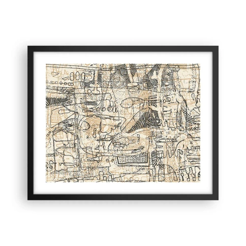 Poster in cornice nera - In attesa di essere decifrato - 50x40 cm