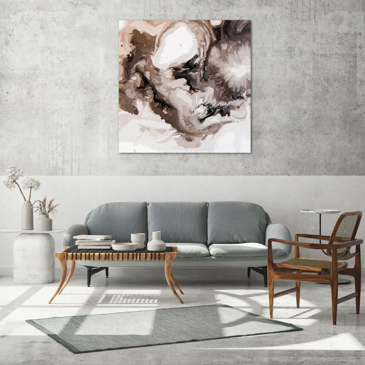 Quadro su vetro - La nascita della galassia - 70x70 cm