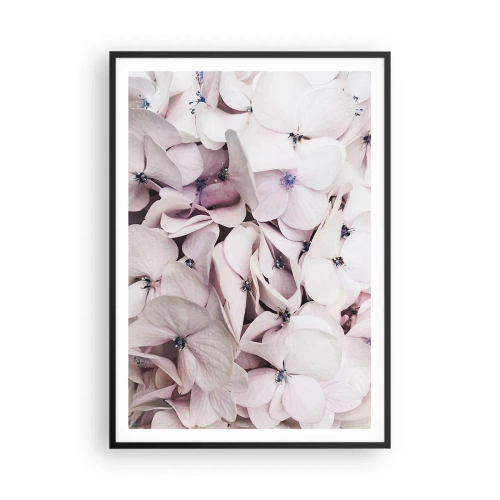 Poster in cornice nera - Un'alluvione di fiori - 70x100 cm