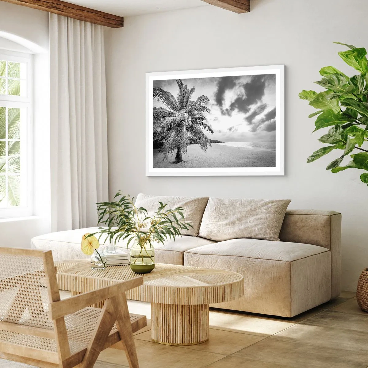 Poster in cornice bianca - Quando hai nostalgia della solitudine... - 40x30 cm