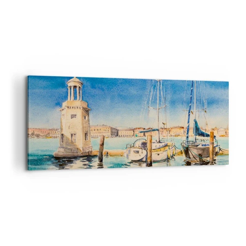 Quadro su tela - Stampe su Tela - La laguna assolata - 100x40 cm