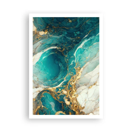 Poster - Composizione con vene d'oro - 70x100 cm