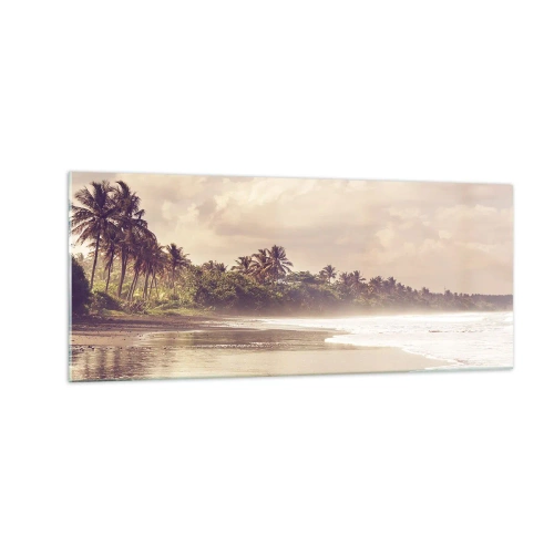 Quadro su vetro - La carezza delle onde - 100x40 cm