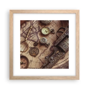 Poster in cornice rovere chiaro - La natura chiama - 30x30 cm