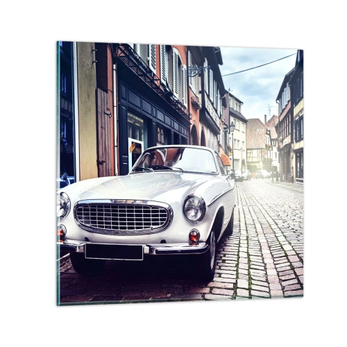 Quadro su vetro - Il passato è oggi - 70x70 cm