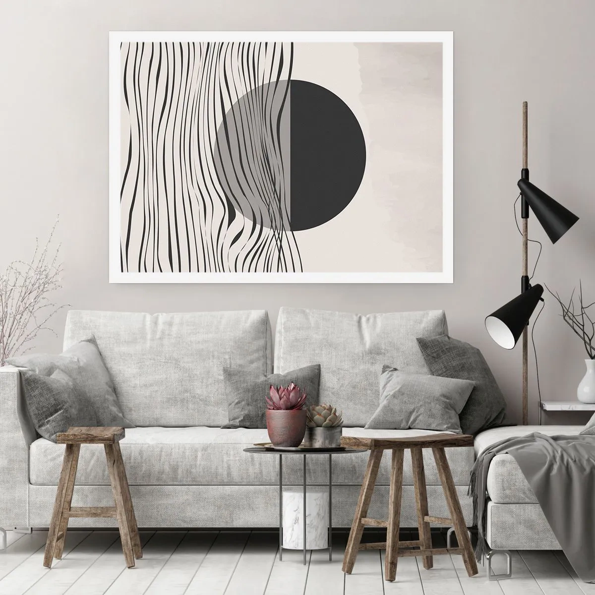 Poster - Composizione a metà - 70x50 cm
