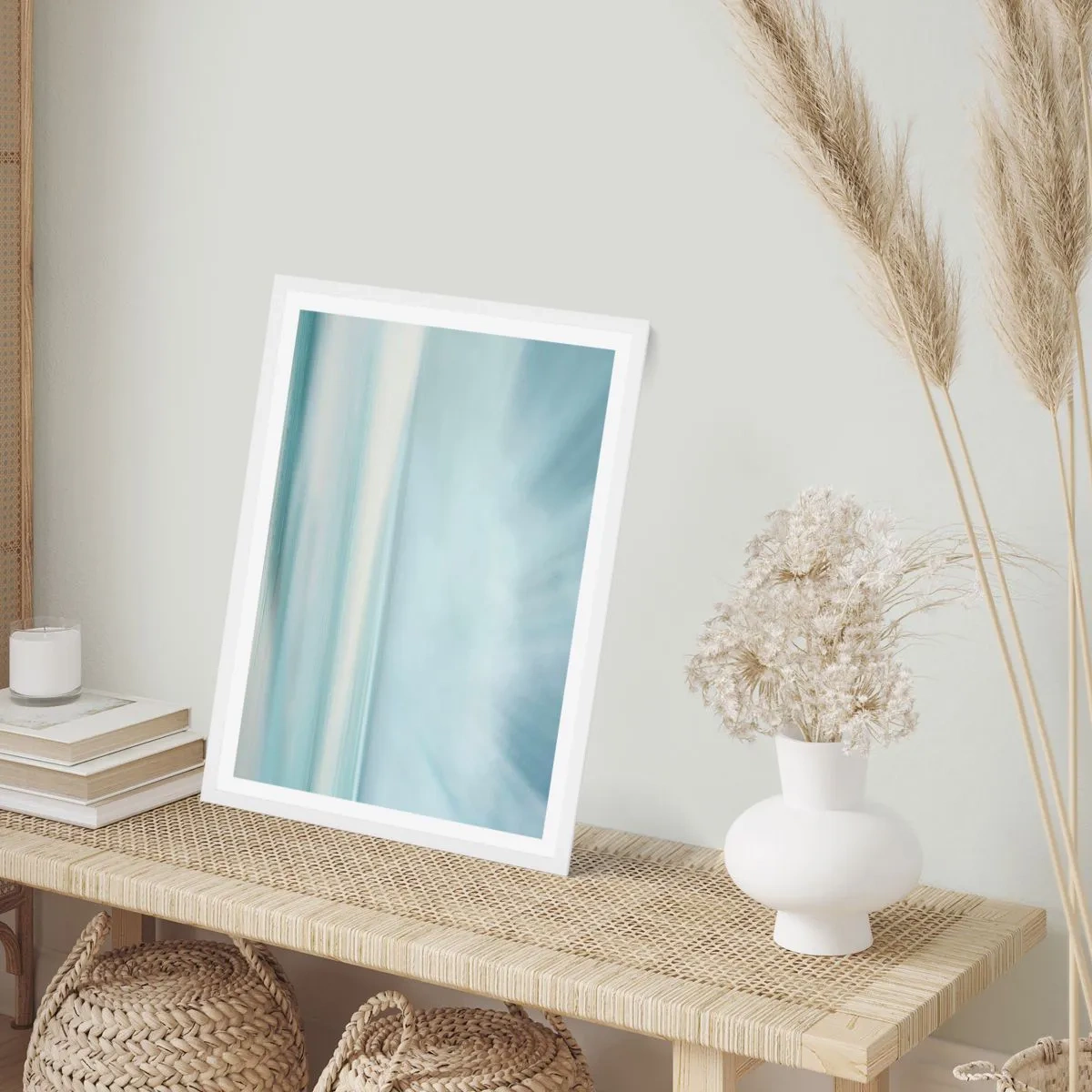 Poster in cornice bianca - Pace fino all'orizzonte - 30x40 cm