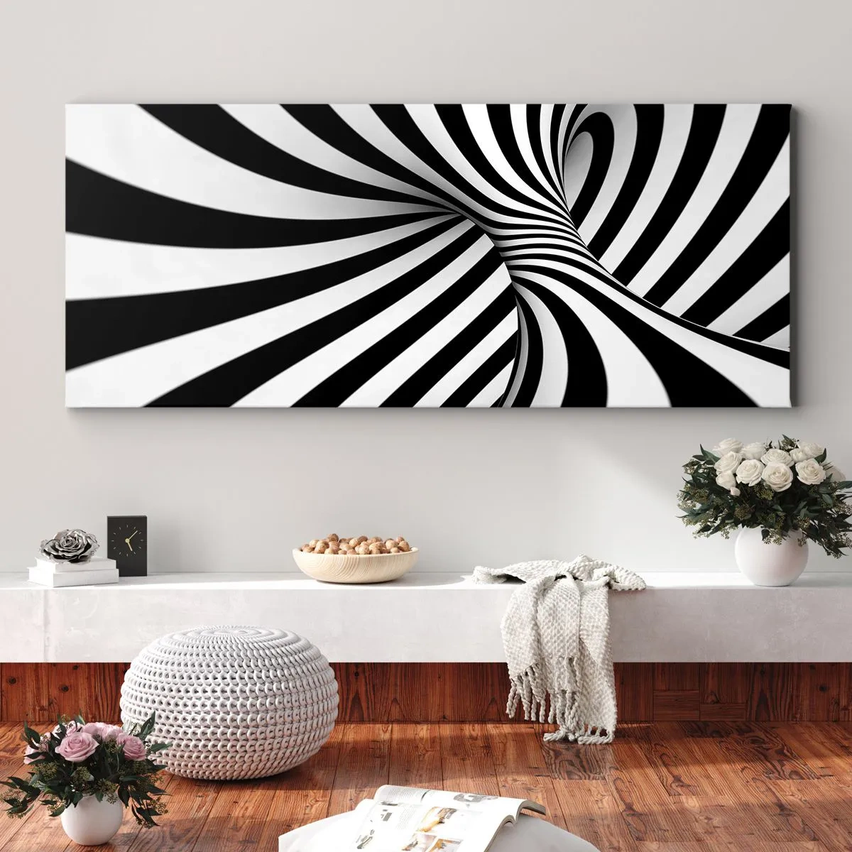 Quadro su tela - Stampe su Tela - Composizione: spazio danzante - 90x30 cm