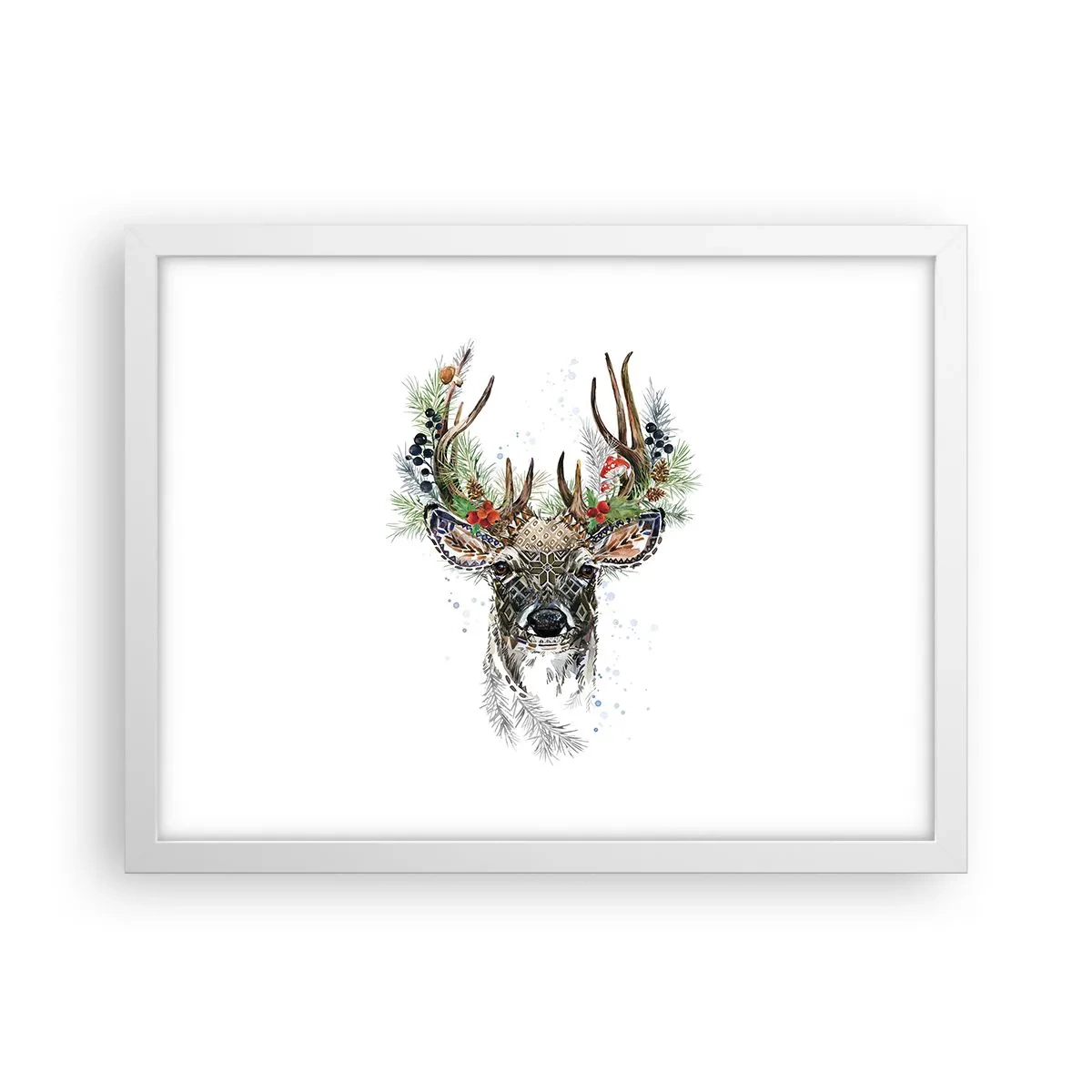 Poster in cornice bianca - Nell'abito della festa - 40x30 cm